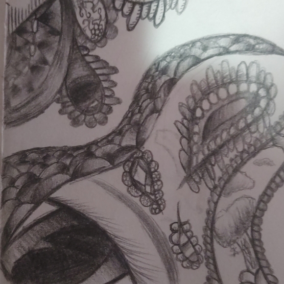 Abstract one of A kind pencil drawing. - Picture 2 of 4